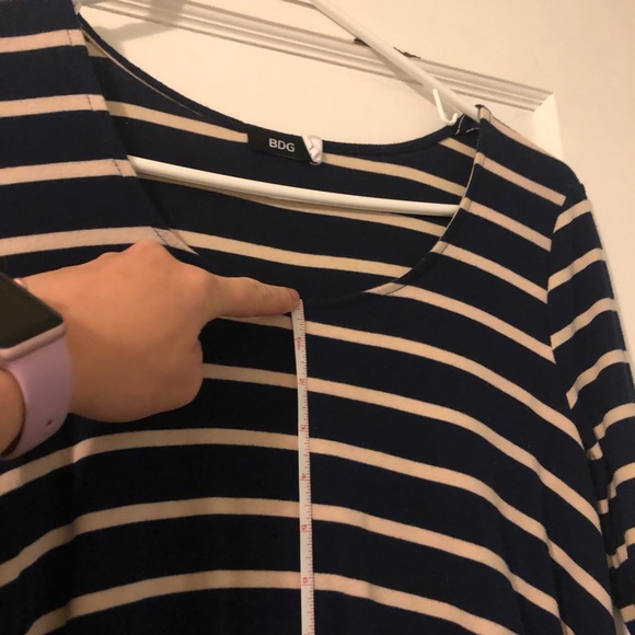 BDG 3/4 sleeve navy and tan dress w/ pockets! - Picture 6 of 7